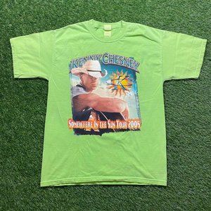 Kenny Chesney Y2K 2005 Green Tour T Shirt